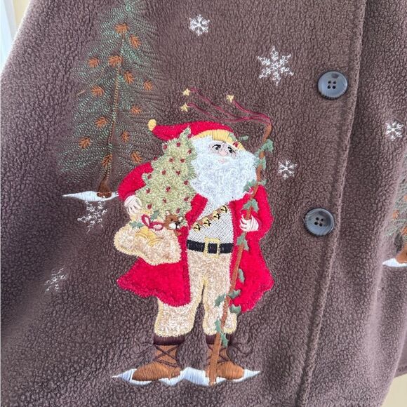 Decorated Originals size XXX-Large brown button up light jacket - Picture 5 of 6